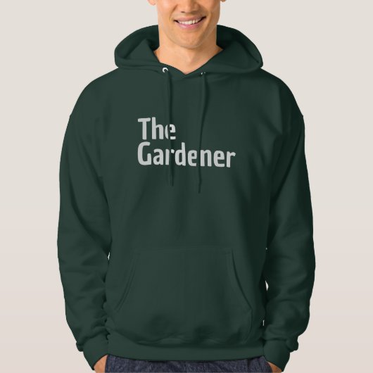 Mannen Gardening Hoodie (Voorkant)