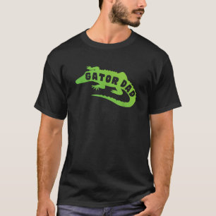 Mannen Gator Dad Fathers Day Mannen Alligator Papa T-shirt
