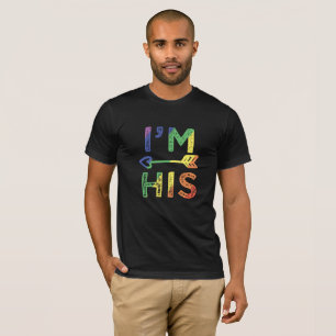 Mannen Gay Couple Matching Ik ben zijn LGBT Pride T-shirt