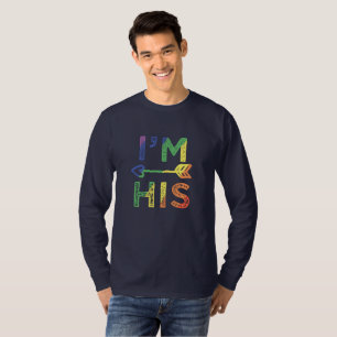 Mannen Gay Couple Matching Ik ben zijn LGBT Pride T-shirt