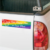 Mannen Gay Pride Bumpersticker Rainbow Love Gifts (Op Truck)