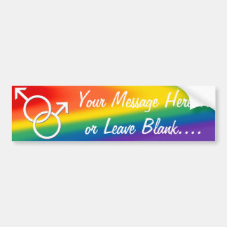 Mannen Gay Pride Bumpersticker Rainbow Love Gifts