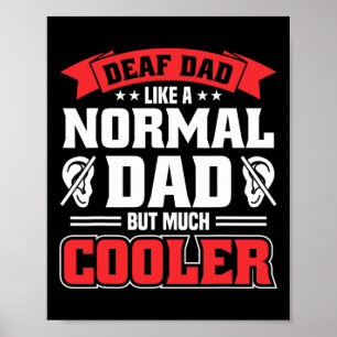 Mannen Gebarentaal Dove Awareness ASL en Deaf Pri Poster