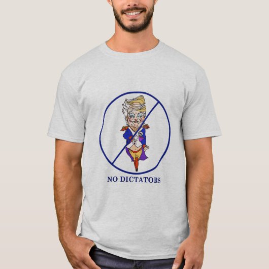 Mannen Geen Dictators T-shirt (Voorkant)