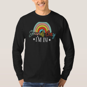 Mannen geluiden laat zien dat ik in Lgbtq Pride Mo T-shirt