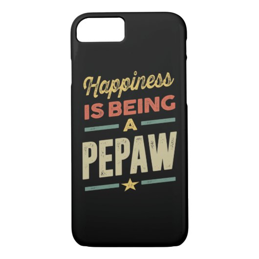 Mannen geluk is een pepaw - vader opa Case-Mate iPhone case (Achterkant)