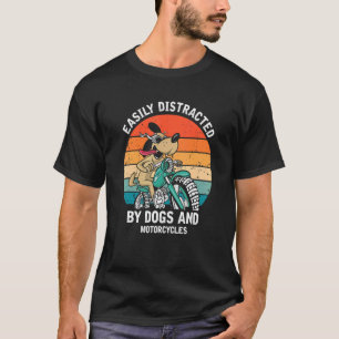 Mannen gemakkelijk verstoord door Honden & Motorcy T-shirt