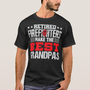 Mannen gepensioneerde brandweerman opa t brandweer t-shirt