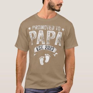 Mannen gepromoot naar Papa Est 2023 Funny New Gran T-shirt