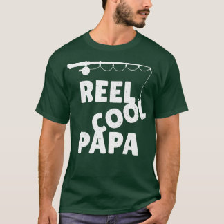 Mannen Gevist Reel Cool Papa Vaders Dag T-shirt