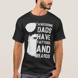Mannen Geweldige Dads hebben Tattoos en paden - gr T-shirt