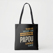 Mannen Geweldige Papoea ziet er zo uit - vader Gif Draagtas (Voorkant)