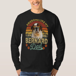 Mannen Geweldige zoals mijn Bernard papa Dog papa T-shirt