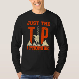 Mannen gewoon de tip die ik beloof kettingzaag t-shirt