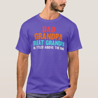 Mannen gewoon een andere coole opa grootvader gra t-shirt