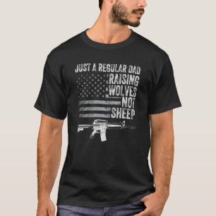 Mannen gewoon een gewone pap die wolven niet schaa t-shirt