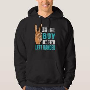 Mannen gewoon een jongen die een handig citaat voo hoodie