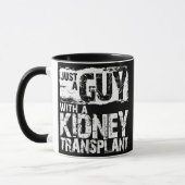 Mannen Gewoon een man met een nieren Transplant ee Mok (Links)
