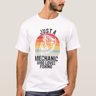 Mannen gewoon een mechanisch die van Vist houdt - T-shirt
