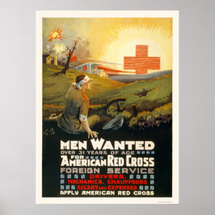 Mannen gezocht voor de dienst Buitenlandse Zaken v Poster