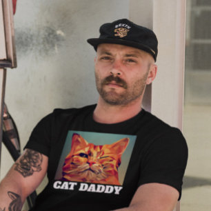 MANNEN GINGER CAT DADDY DAD T-Shirts