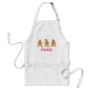 Mannen Gingerbrood Trio Schort, volwassen Schort
