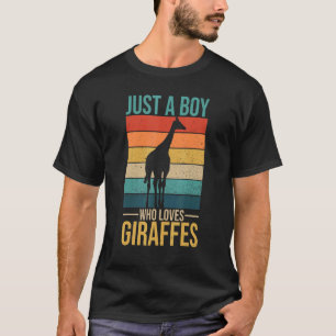 Mannen Giraffe voor een Giraffe jongen T-shirt