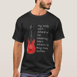 Mannen gitaarmuziek t-shirt