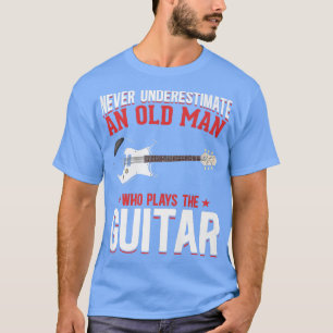 Mannen gitarist Music Rock Musician Retirem T-shirt