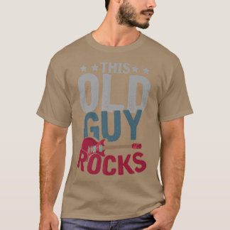 Mannen gitarist Rock Music Guitar Player Fu T-shirt