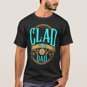 Mannen glad om vader 2022 te worden, eerste Vaderd T-shirt