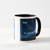 Mannen - God ziet-hoort-kent mij Mok (Voorkant rechts)