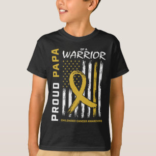 Mannen Gold Proud Papa - Voorlichting over kinderk T-shirt