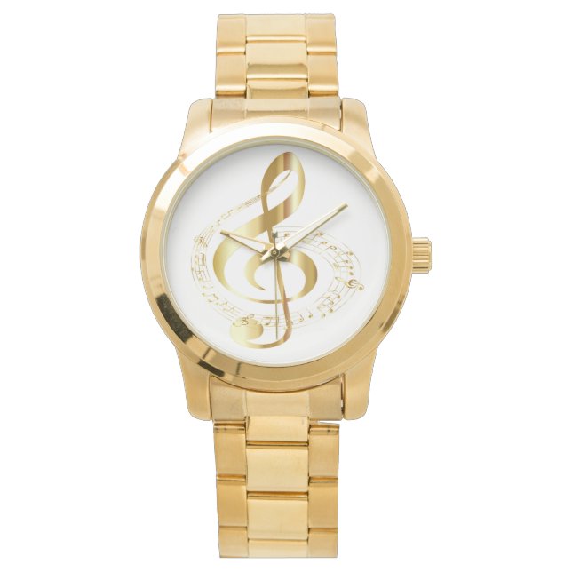 Mannen Golden Gclef Horloge (Voorkant)