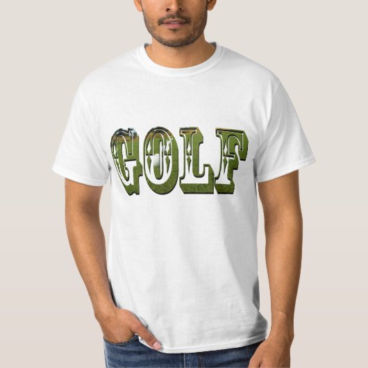 Mannen Golf Dimensional Green Logo-shirt, T-shirt (Voorkant)