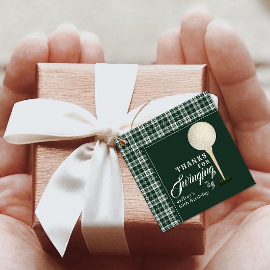 Mannen Golf Milestone Verjaardagsfeest Dank u Bedankjes Labels
