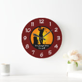 Mannen Golf van Fanatic Threadwall Clocks Grote Klok (Huis)
