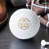 Mannen Golfer Gifts Classic Bruin Monogram Golfballen