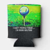 Mannen Golfing Birthavors Golf Blikjeskoeler (Achterkant)