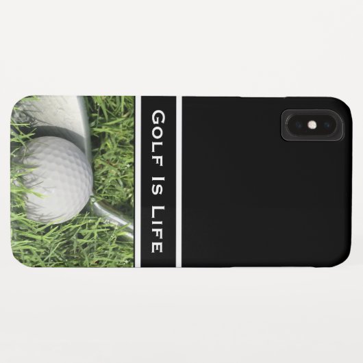 Mannen Golfthema Case-Mate iPhone Case (Achterkant (horizontaal))