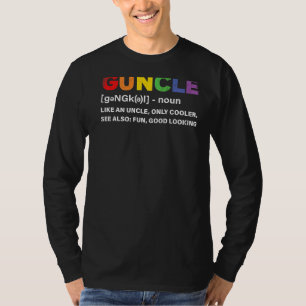 Mannen Goom Definition Lgbetq Gay Pride Month Grap T-shirt