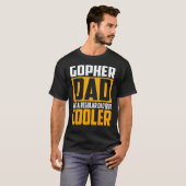 Mannen Gopher Pap Als een Regular Pap Maar Cooler T-shirt (Voorkant volledig)
