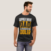 Mannen Gopher Snake Pap Als een Regular Pap Maar C T-shirt (Voorkant volledig)