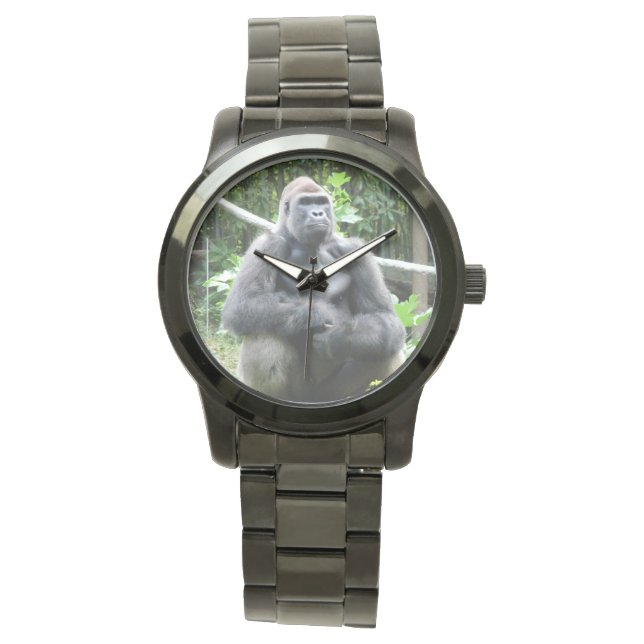 Mannen Gorilla Black Watch Horloge (Voorkant)