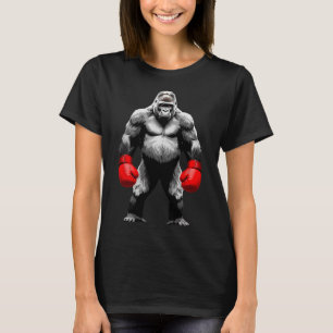 Mannen Gorilla Fighter Boxer Art Funny Animal Boxi T-shirt