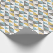 Mannen Goud Blauw Modern Middeleeuwen Cadeaupapier (Hoek)