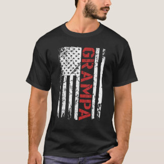 Mannen Grampa  Amerikaanse vlag voor pap Pap T-shirt