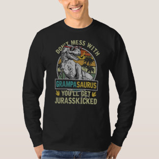 Mannen Grampa Rex Saurus Papasaurus Dinosaurus Man T-shirt