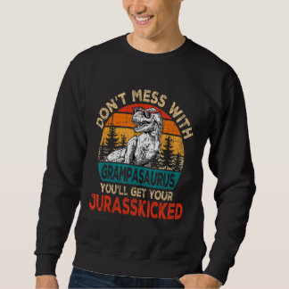 Mannen Grampa Rex Saurus Vaderdag kerstmis Trui