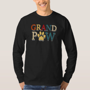Mannen Grandpaw Dog Grandpa Father S Day Family Gr T-shirt